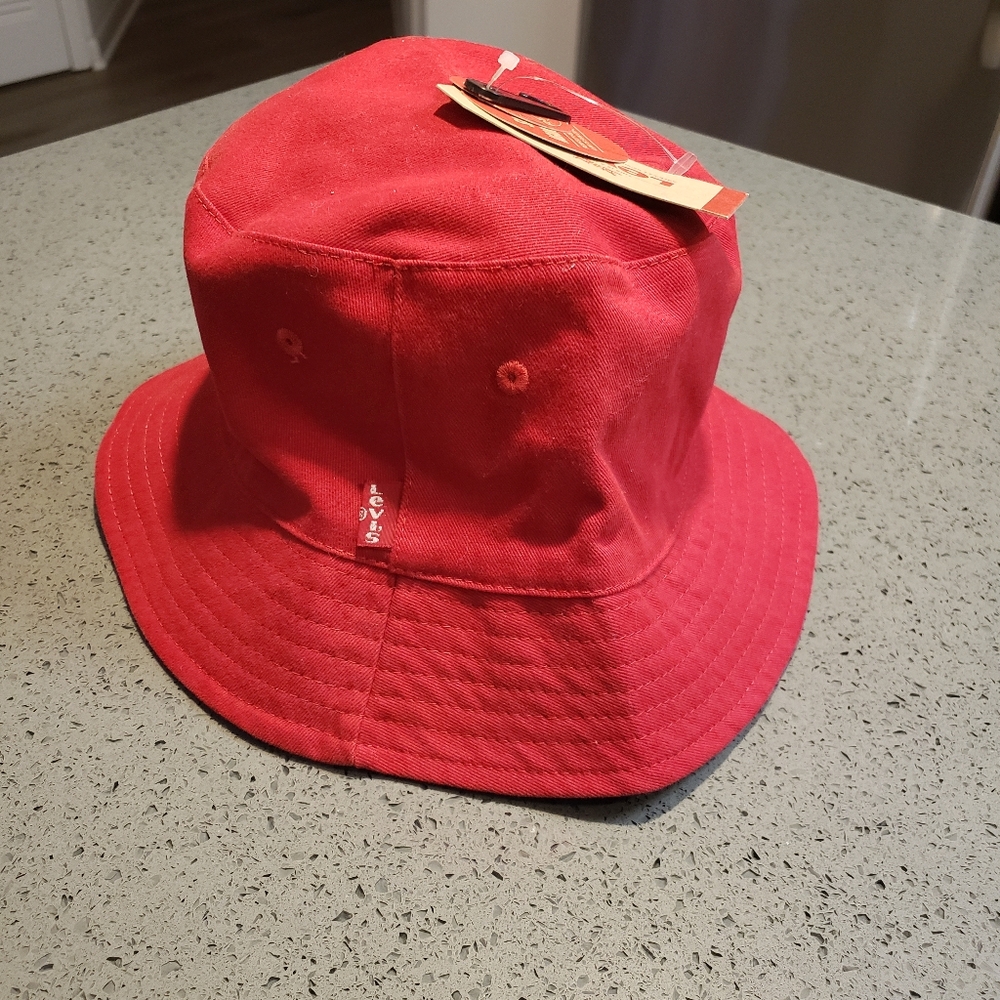Levi's Vibrant Red Bucket Hat